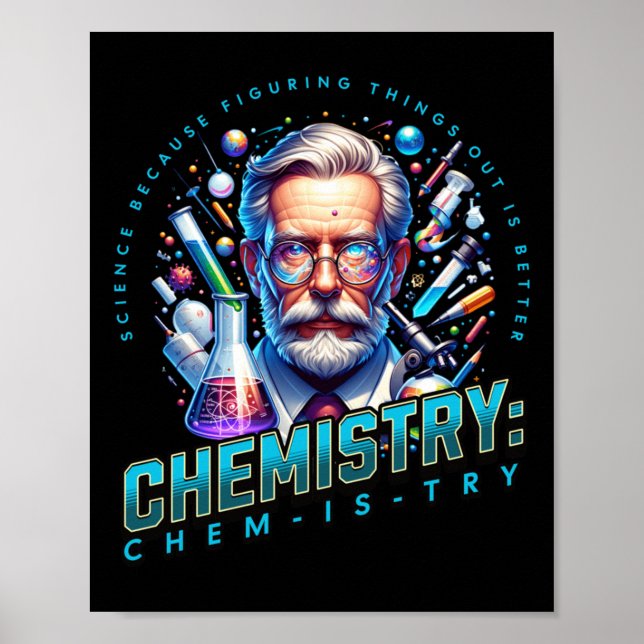 Affiche La Science Parce Qu'Il Est Mieux De Comprendre Les (Devant)