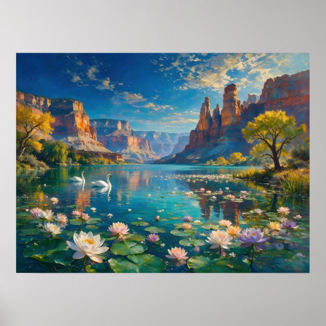 Affiche La seconde vie de la rivière - Un paysage surréali (Devant)