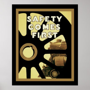 Affiche La sécurité vient la première sécurité de cru de ~