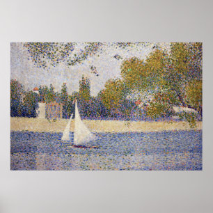 Affiche La Seine à La Grande Jatte (étude en bateau)