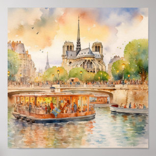 Affiche La Seine de Paris Art Décor