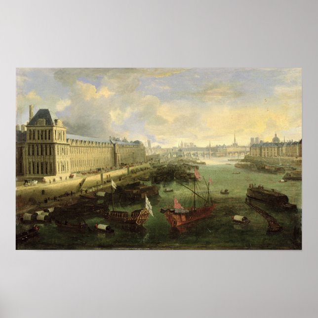 Affiche La Seine vue avec le Pont Neuf (Devant)
