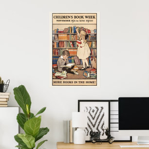 Affiche La Semaine du livre pour enfants par Jessie Willco