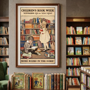 Affiche La Semaine du livre pour enfants par Jessie Willco
