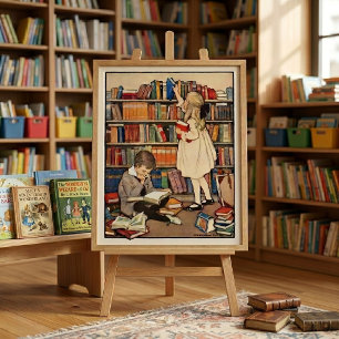 Affiche La Semaine du livre pour enfants par Jessie Willco
