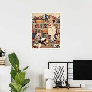 Affiche La Semaine du livre pour enfants par Jessie Willco