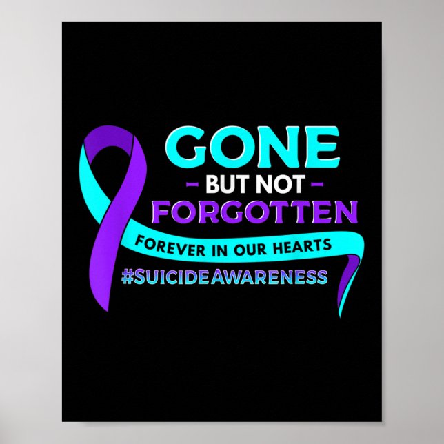 Affiche La sensibilisation au suicide est partie mais pas  (Devant)