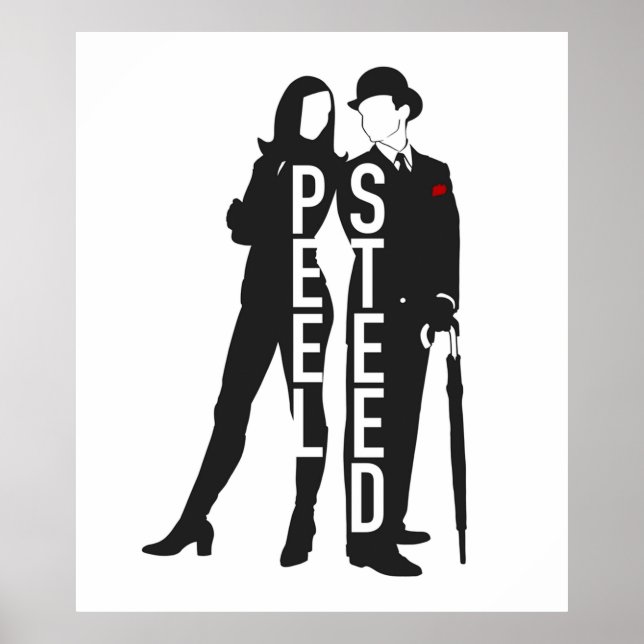 Affiche La série télévisée Avengers noir (Devant)