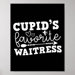 Affiche la serveuse préférée de Cupidon pour la Saint-Vale