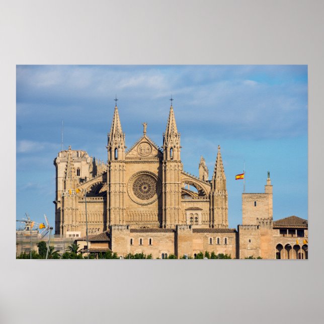 Affiche La Seu, la cathédrale de Palma de Mallorca - Espag (Devant)