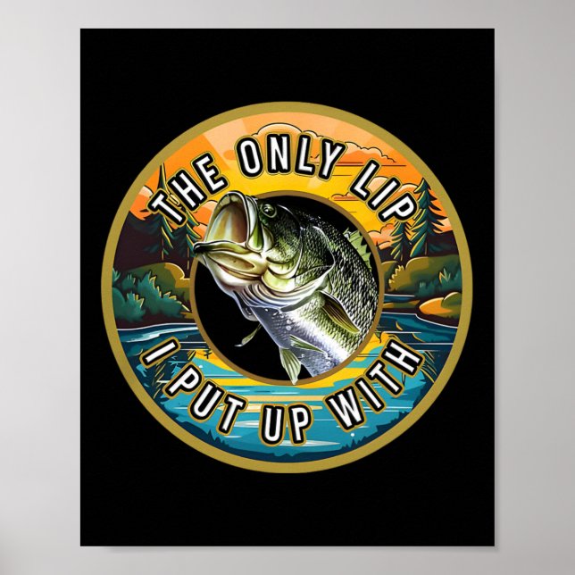 Affiche La Seule Lèvre Avec Laquelle Je Supporte La Pêche  (Devant)