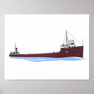 Affiche La Sierra de cargo des Grands Lacs (Tomlinson)