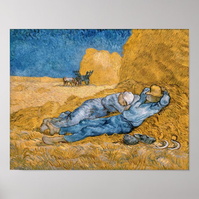 Affiche La Siesta de Van Gogh (Devant)