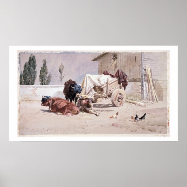 Affiche La Siesta : Scène dans les Pyrénées orientales, 18 (Devant)