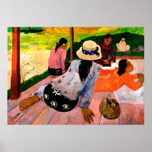Affiche La Sieste de Paul Gauguin