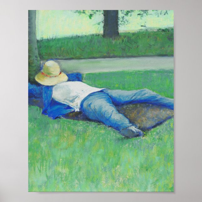 Affiche La Sieste (par Gustave Caillebotte) (Devant)