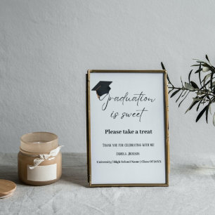Affiche La signature de la fête de graduation est une fête