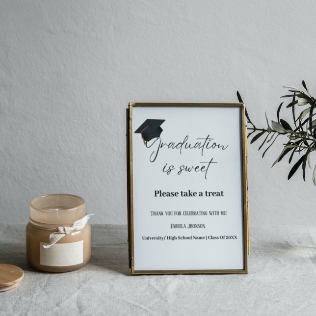 Affiche La signature de la fête de graduation est une fête (Créateur téléchargé)