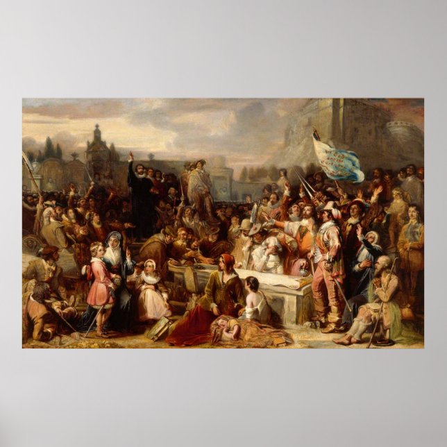 Affiche La signature du Pacte national (Devant)