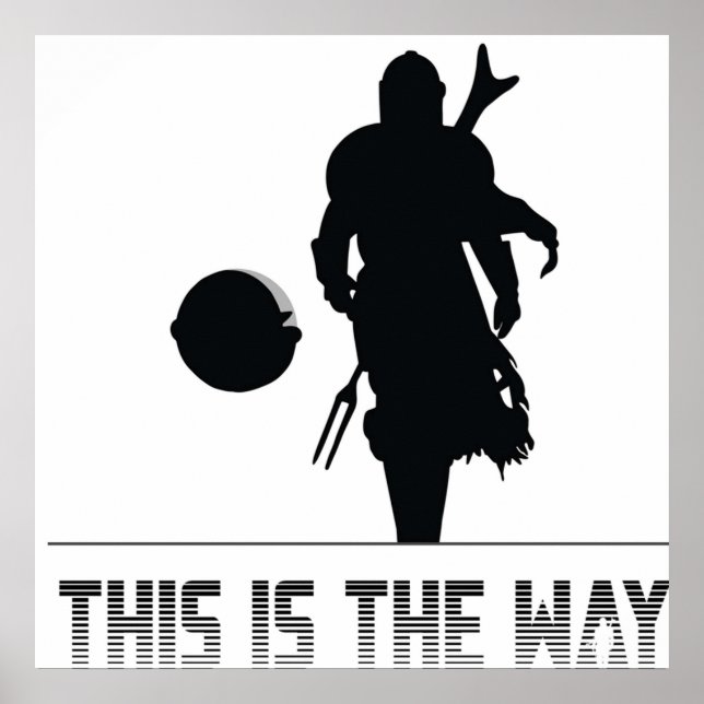 Affiche La silhouette du mando c'est ainsi (Devant)