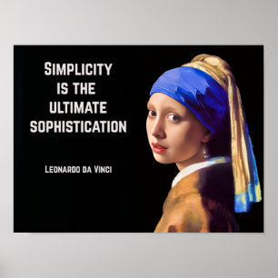 Affiche La simplicité est la sophistication ultime