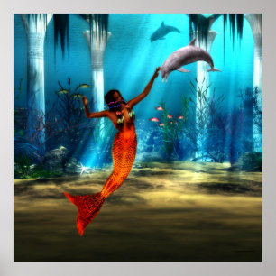 Affiche La sirène et le dauphin