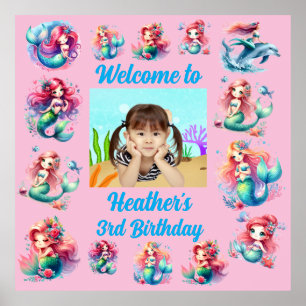 Affiche La sirène magique sous le parti Anniversaire de en