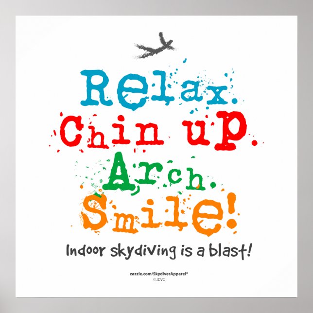 Affiche La Skydiving intérieure est une explosion ! (Devant)