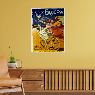 Affiche La société franco-américaine de bicyclettes Falcon