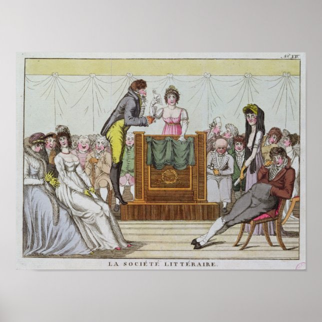 Affiche La société littéraire (Devant)