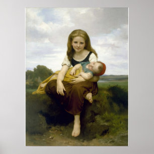 Affiche La soeur plus âgée par Bouguereau