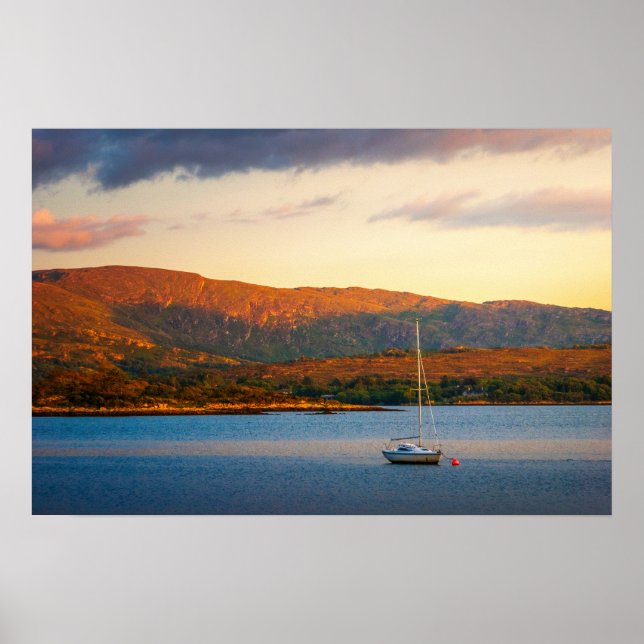 Affiche La soirée dorée sur la baie de Kenmare (Devant)