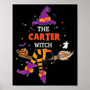 Affiche La Sorcière Carter Halloween cadeau Fière famille