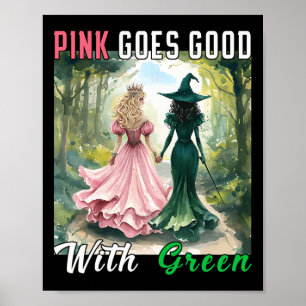 Affiche La Sorcière Rose Va Bien Avec La Sorcière Hallowee