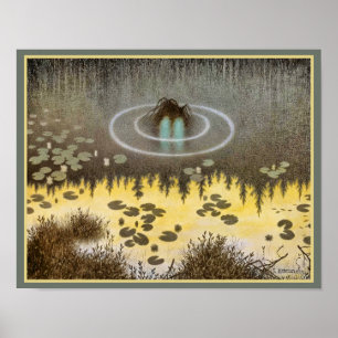 Affiche La source d'eau par Theodor Severin Kittelsen