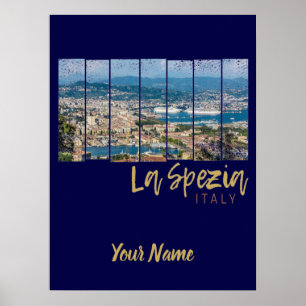 Affiche La Spezia Ligurie Italie Souvenir Vintage
