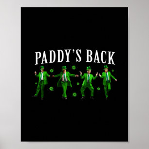 Affiche La St Patrick drôle de Trump Paddy's Ck Shamrock i