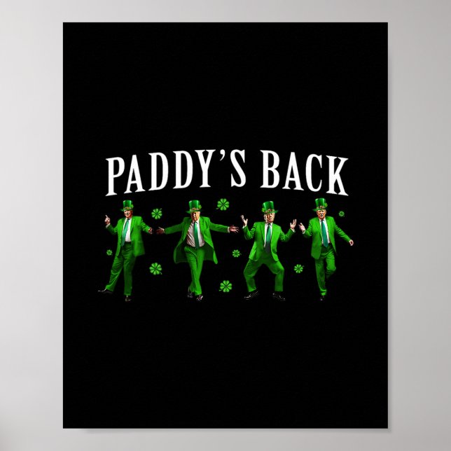 Affiche La St Patrick drôle de Trump Paddy's Ck Shamrock i (Devant)