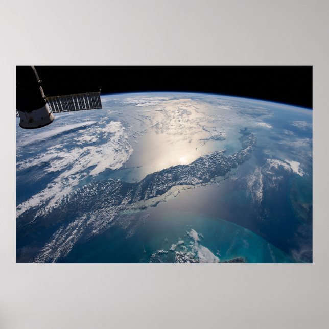 Affiche La Station Spce Internationale Au-Dessus De L'Atla (Devant)