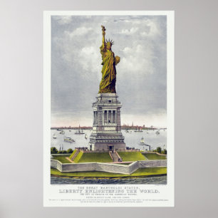 Affiche La Statue de la Liberté, La Grande Statue de Barth