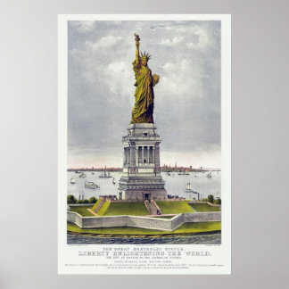 Affiche La Statue de la Liberté, La Grande Statue de Barth