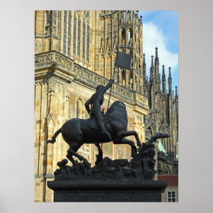 Affiche La statue de Prague