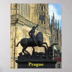 Affiche La statue de Prague