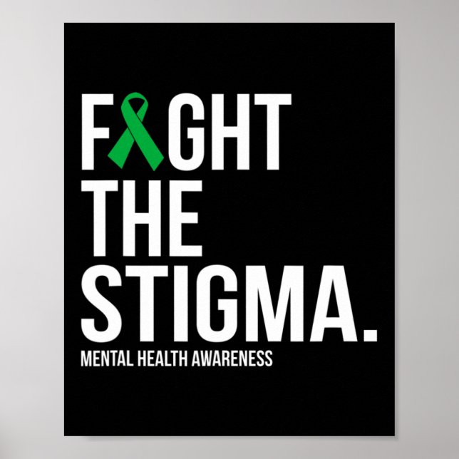 Affiche La Stigma Green Ribbon santé mentale (Devant)
