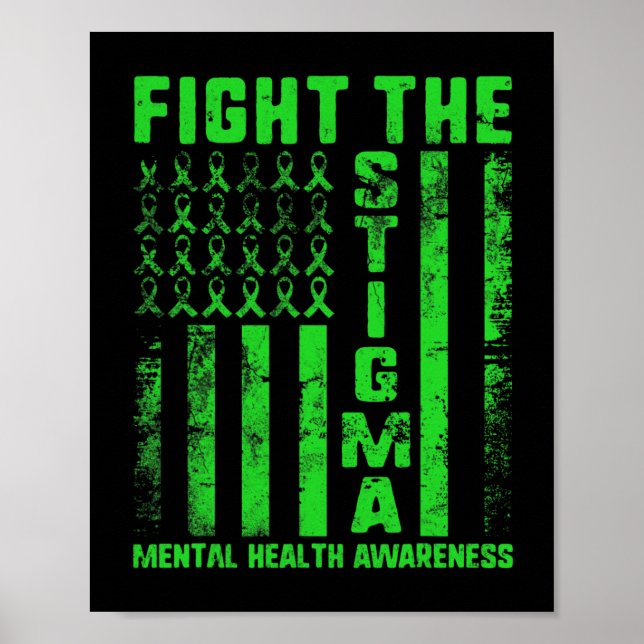 Affiche La stigmatisation Sensibilisation à la santé menta (Devant)