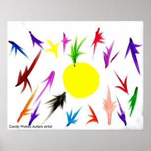 Affiche La sucrerie arrose l'artiste d'autisme