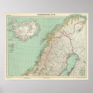 Affiche La Suède et l'Islande