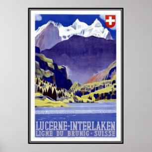 Affiche La Suisse vintage -