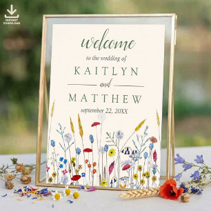 Affiche La Suite de Mariage de Prairie de Fleurs Sauvages 