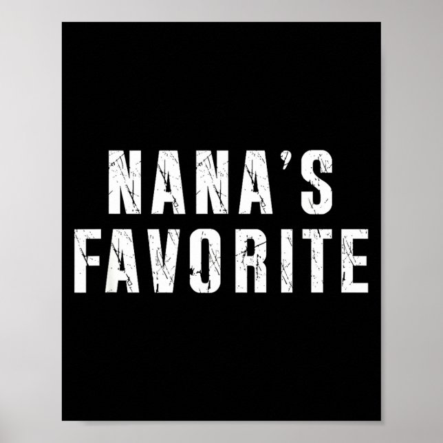 Affiche La T préférée de Nana Drôle Grand-mère Grand-paren (Devant)